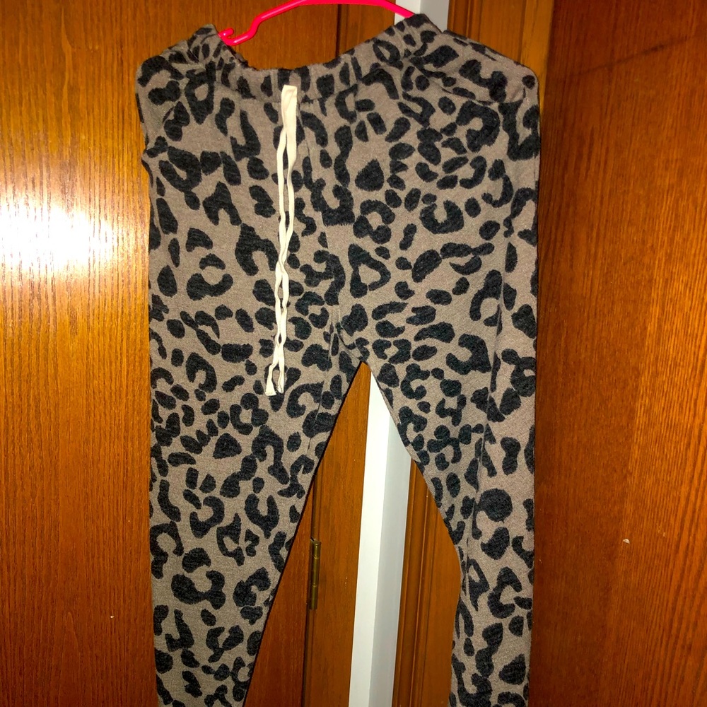 Leopard joggers size small